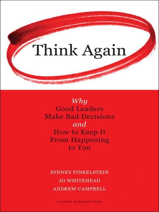 Title details for Think Again by Sydney Finkelstein - Available